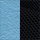 Ткань Голубой / Пластик черный